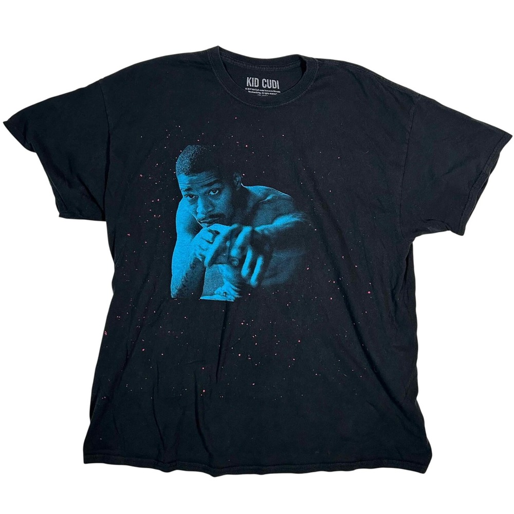 Kid Cudi Passion Pain & Demon Slaying Tour T Shirt Black Short Sleeve Cotton XXL